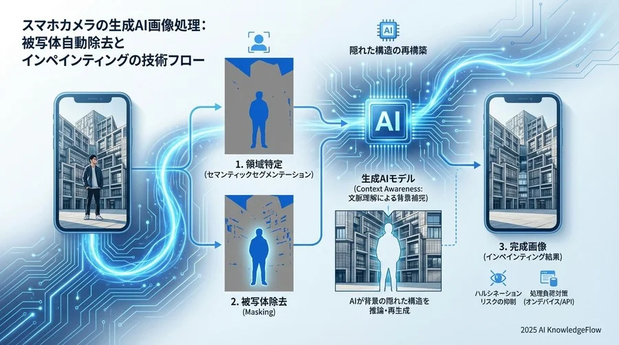 被写体自動除去とインペインティングの技術的背景 - Section Image