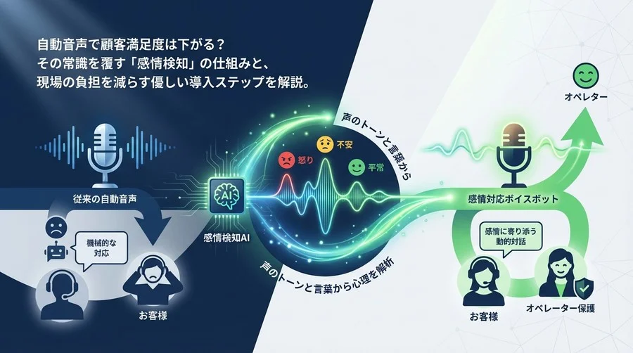 ボイスボットで顧客満足度は下がる？「感情検知」が変える自動音声の常識と失敗しない導入設計