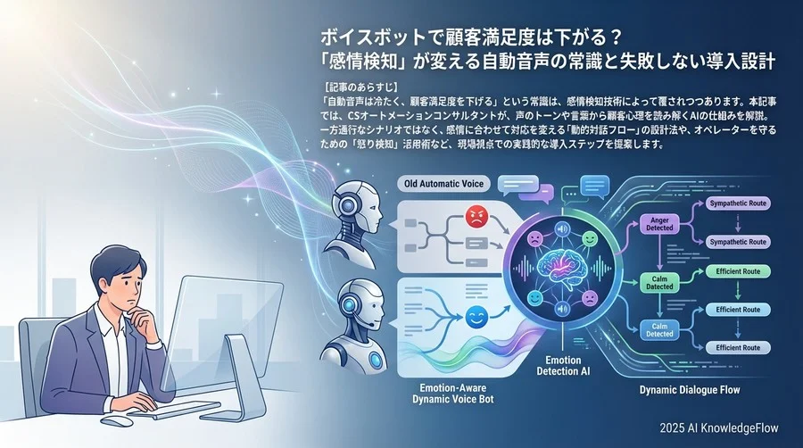 「空気を読む」ボイスボットの仕組みとは？初心者向け図解 - Section Image