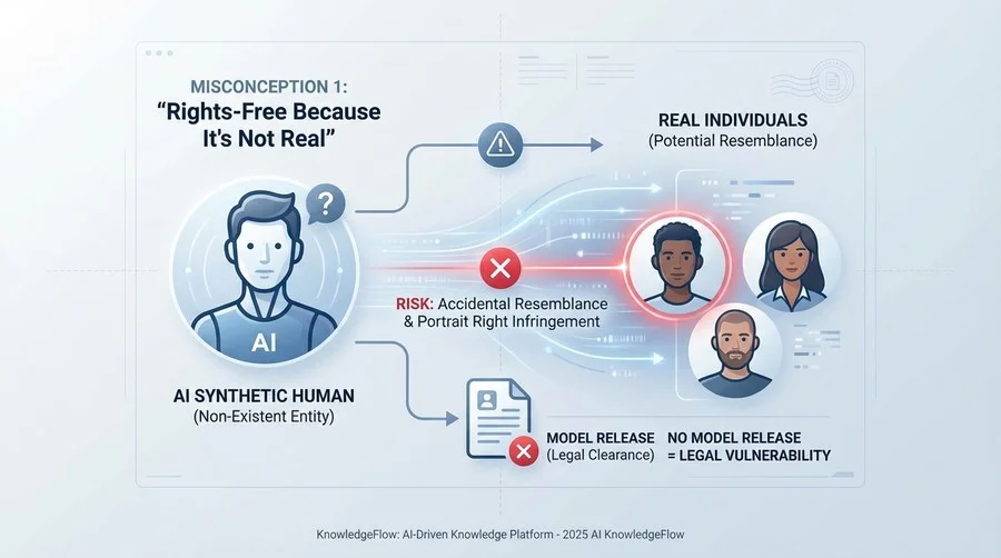 誤解①：「存在しない人物だから肖像権侵害はあり得ない」 - Section Image
