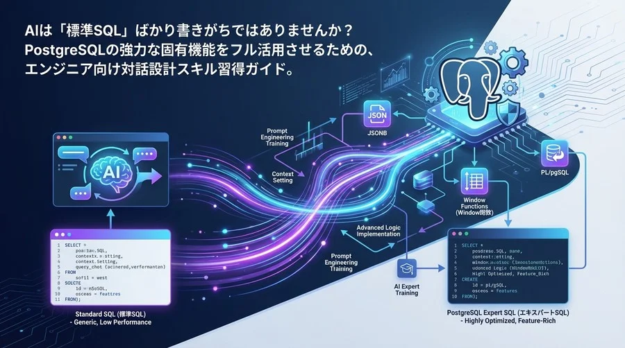 PostgreSQLの潜在能力を引き出す：AIに「標準SQL」を卒業させるプロンプトエンジニアリング実践