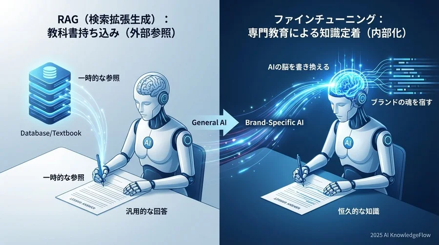 概念理解：ファインチューニングとは「AIの脳」を書き換えること - Section Image