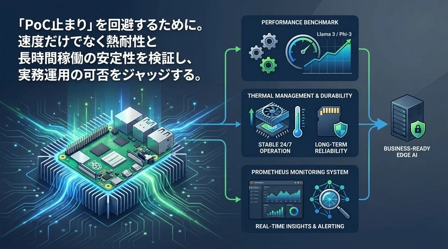 Raspberry Pi 5は実務に耐えうるか？軽量LLMの限界ベンチマークと熱対策の運用論
