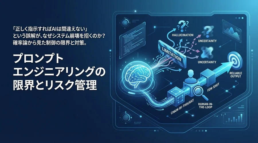 プロンプトエンジニアリングの限界とリスク管理：LLMの「確率論」をビジネス実装する技術的指針