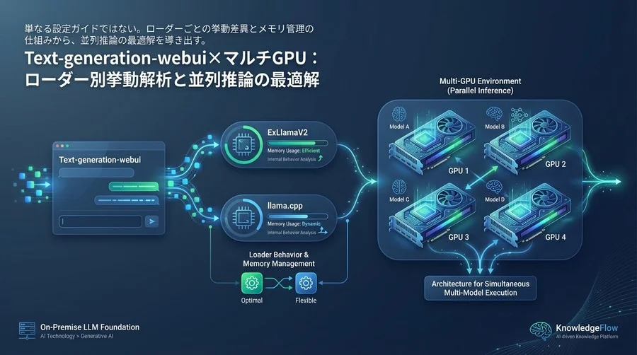 Text-generation-webui×マルチGPU：ローダー別挙動解析と並列推論の最適解