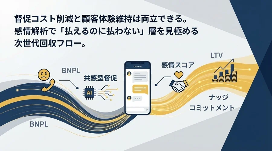 BNPL回収の誤解：感情分析AIで「払えるのに払わない」層を動かすCX戦略