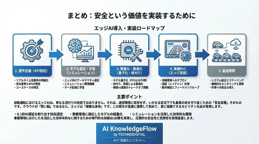 時速60kmの生死を分ける0.1秒：ADASになぜ「脊髄反射」としてのエッジAIが不可欠なのか - Conclusion Image