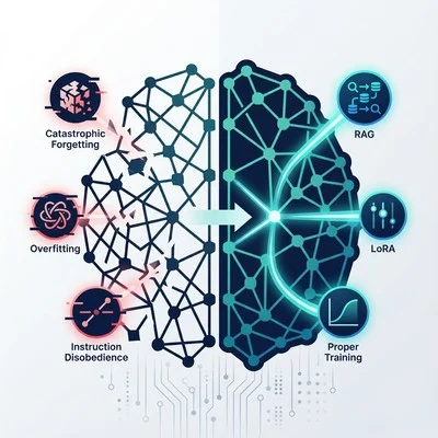 LLMファインチューニング失敗の処方箋：特化型AI開発で陥る3つの罠と技術的解決策