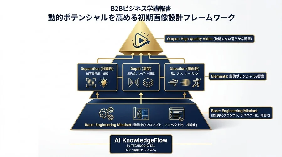 動画生成AIの「崩れ」を防ぐ初期画像設計術：静止画を動的資産に変えるエンジニアリング思考 - Conclusion Image