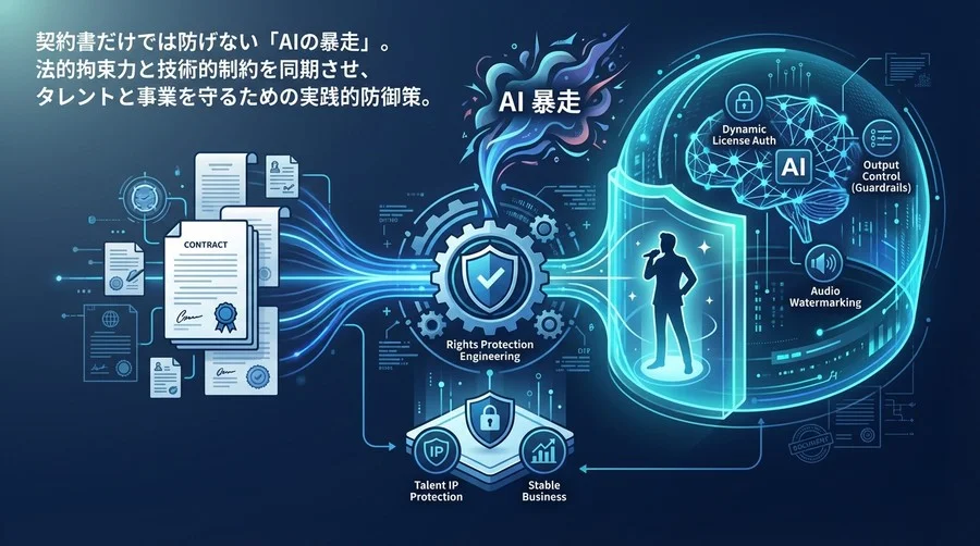 著名人AIの「暴走」を止める：法的契約と技術的ガードレールの同期戦略