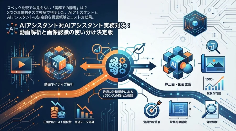Gemini対Claude実務対決：動画解析と画像認識の使い分け決定版