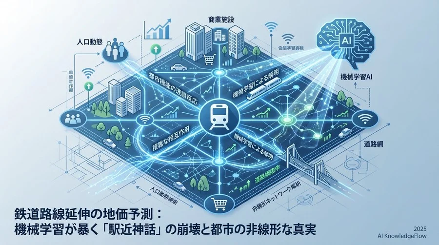 主張：地価とは「都市機能の連鎖反応」の結果であり、機械学習のみがこれを解明できる - Section Image