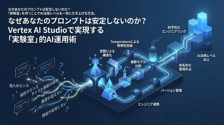 なぜあなたのプロンプトは安定しないのか？Vertex AI Studioで実現する「実験室」的AI運用術
