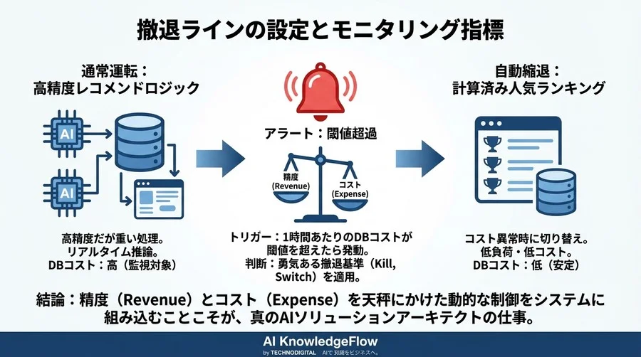 レコメンドDB選定のコスト破綻リスク：0.1秒の高速化が招く損失と予測モデル - Conclusion Image