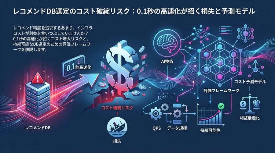 レコメンドDB選定のコスト破綻リスク：0.1秒の高速化が招く損失と予測モデル