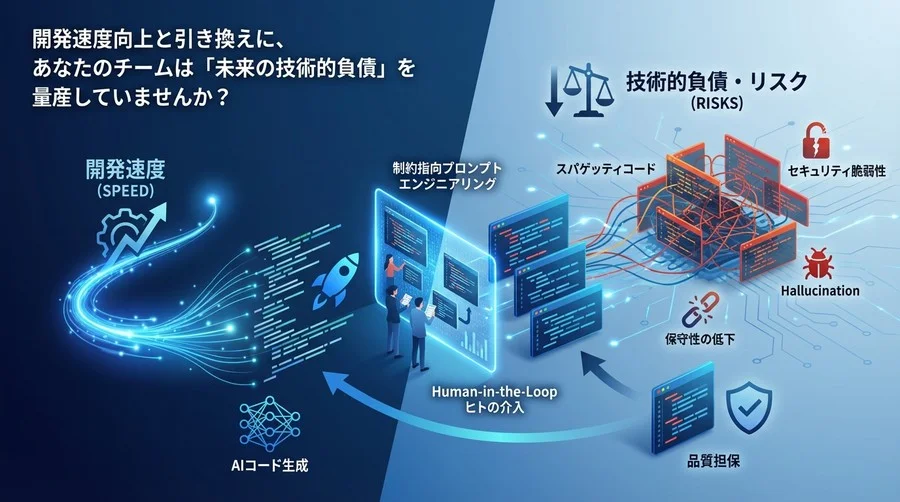 開発速度の代償？AIコード生成が招く「技術的負債」とセキュリティリスクを制御するプロンプト設計