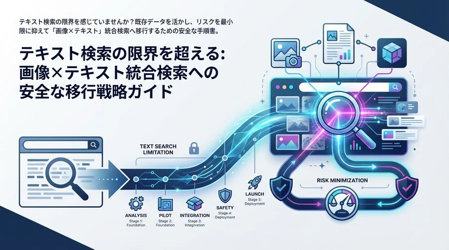 テキスト検索の限界を超える：画像×テキスト統合検索への安全な移行戦略ガイド