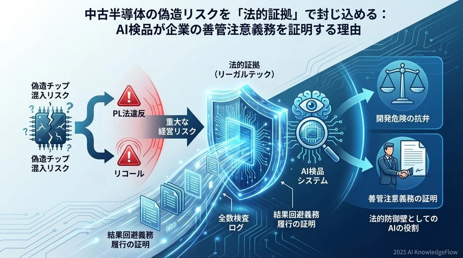 偽造チップ混入時の法的責任構造とAIの証拠能力 - Section Image