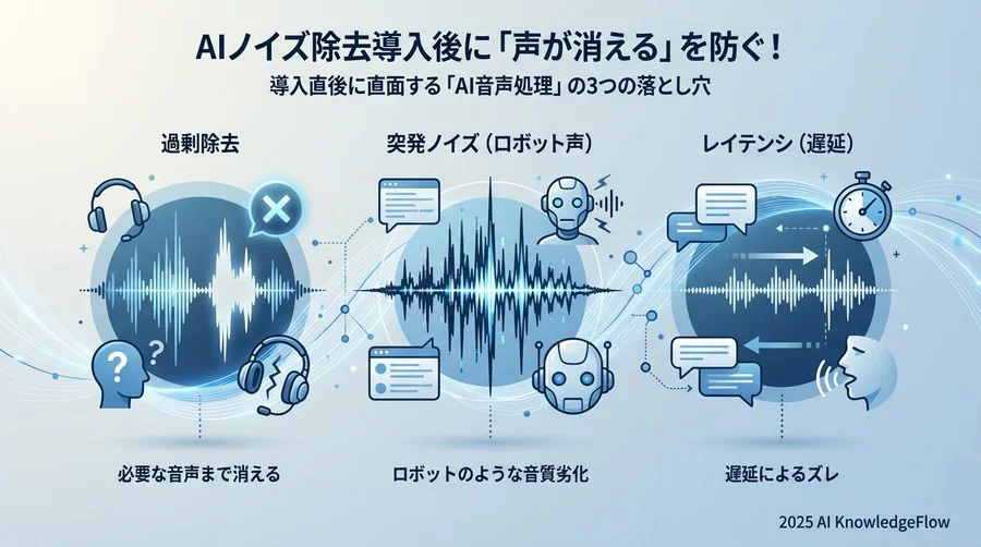 導入直後に直面する「AI音声処理」の3つの落とし穴 - Section Image