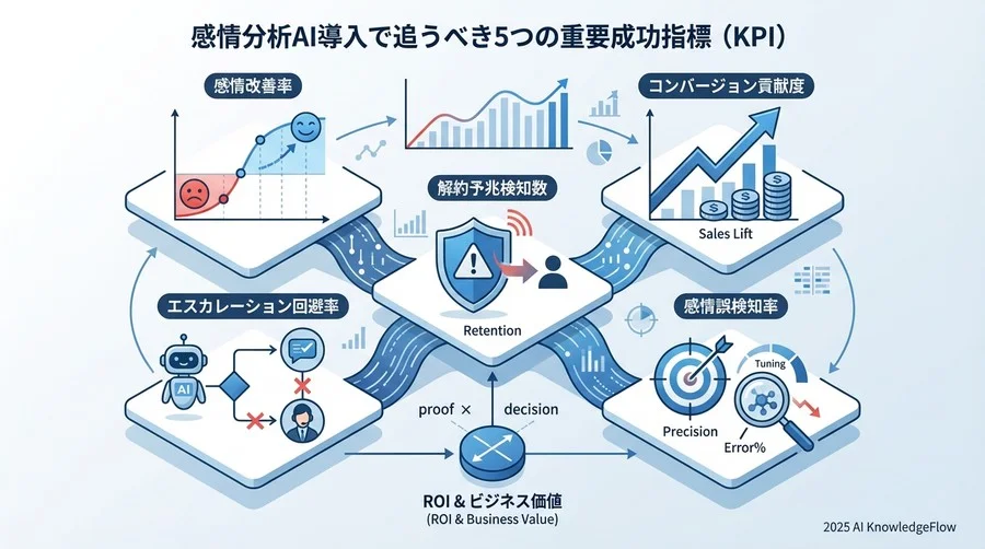 感情分析AI導入で追うべき5つの重要成功指標（KPI） - Section Image