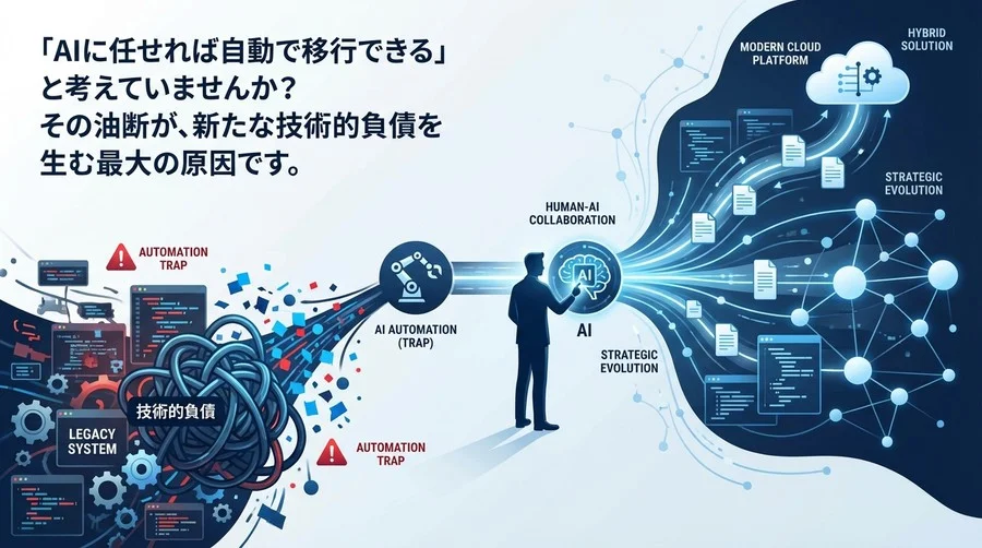 レガシー移行をAIに丸投げしてはいけない：技術的負債を倍増させる自動化の罠と現実解
