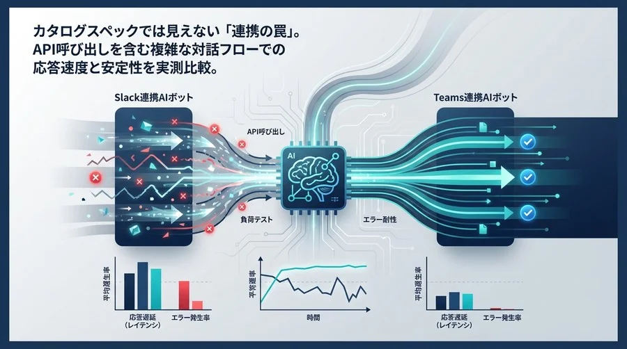 Slack/Teams連携AIボットの「応答速度」実測比較：API呼び出しの遅延とエラー耐性を徹底検証