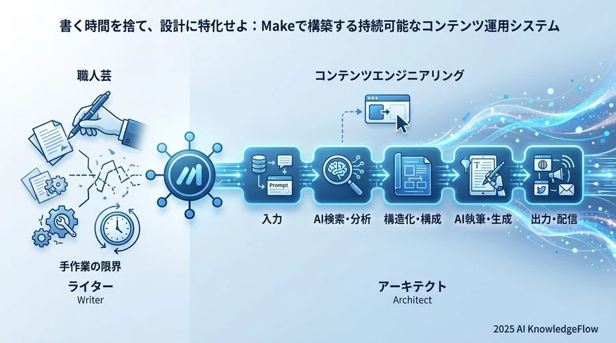 コンテンツ制作を「職人芸」から「エンジニアリング」へ再定義する - Section Image