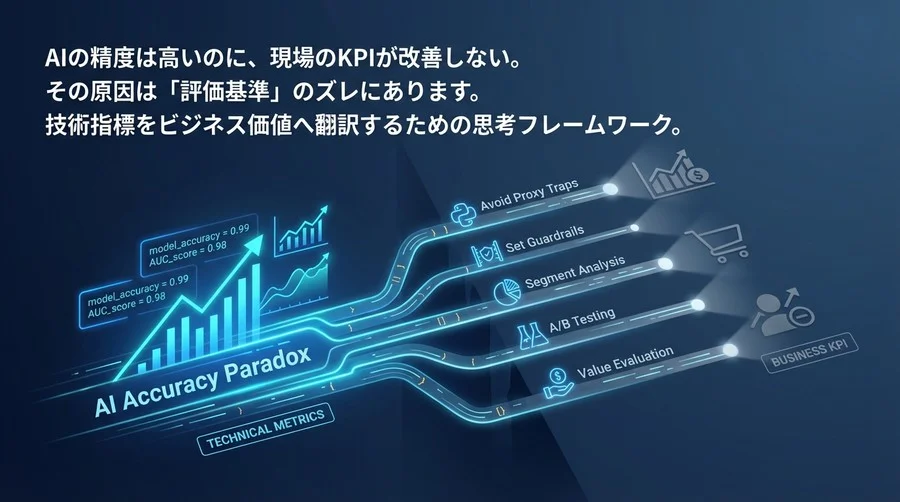 「精度は高いのに売れない」AI導入のパラドックスを解く：ビジネスインパクト評価の5つの視点