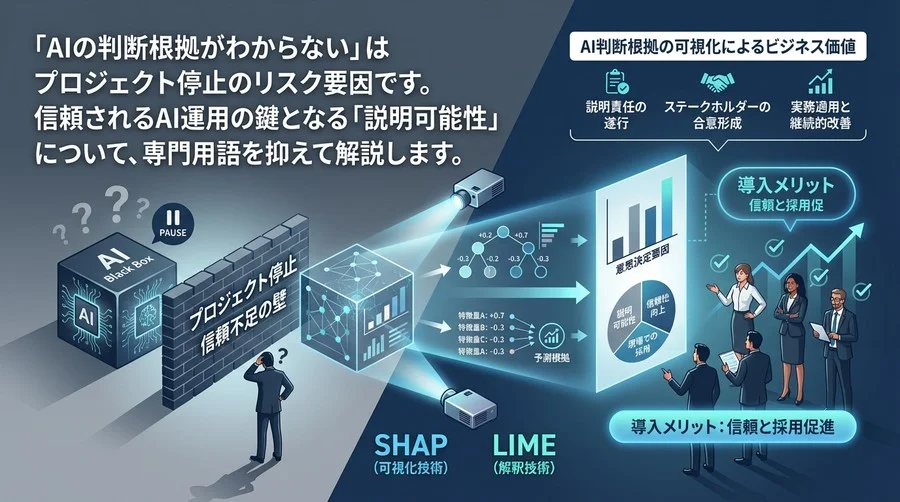 AIプロジェクト停止のリスク回避！判断根拠を可視化するSHAPとLIME活用Q&A