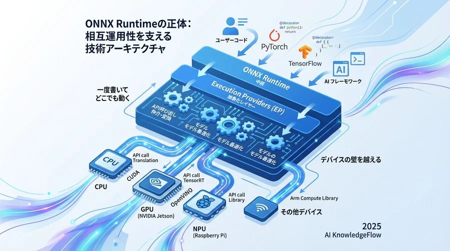 ONNX Runtimeの正体：相互運用性を支える技術アーキテクチャ - Section Image