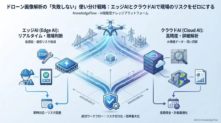 「現場の頭脳」と「本部の頭脳」：エッジAIとクラウドAIの役割分担 - Section Image