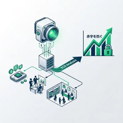 スマートリテールAIカメラの「真のコスト」完全試算：導入費から分析人件費まで、赤字を防ぐTCO徹底解剖