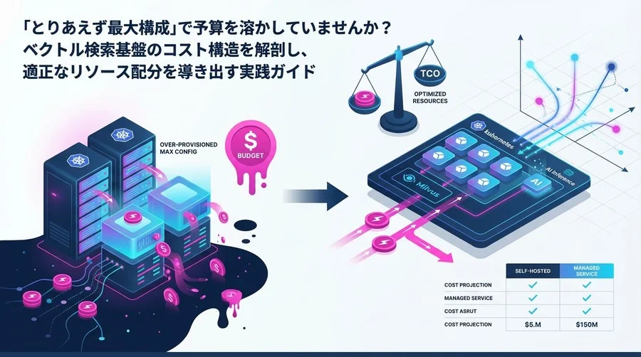 「とりあえず最大構成」で予算を溶かしていませんか？Milvus on K8sの適正リソース設計とTCO解剖