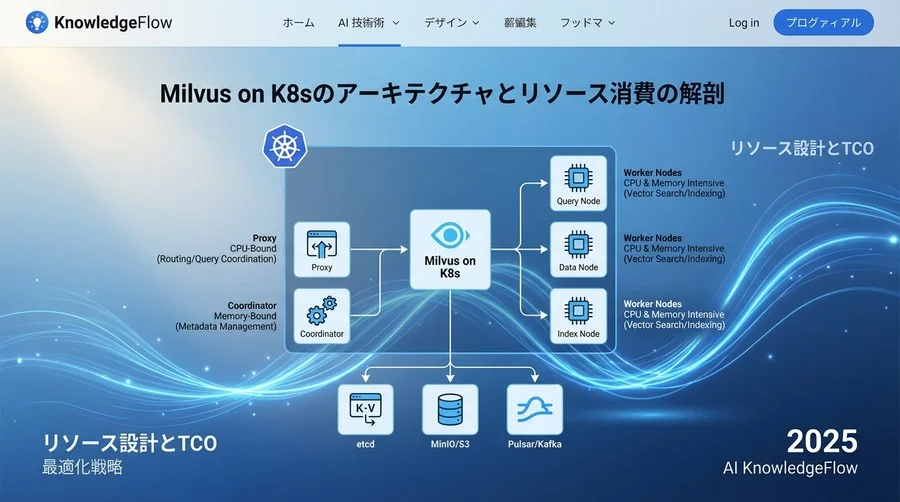 Milvus on K8sのアーキテクチャとリソース消費の解剖 - Section Image