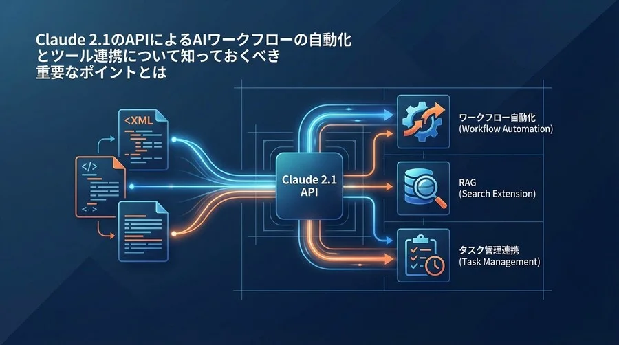 Claude 2.1 API連携の完全実装：XMLタグ活用によるワークフロー自動化テンプレート集