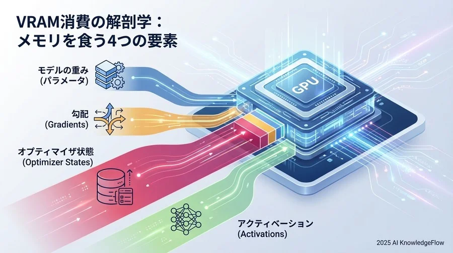 VRAM消費の解剖学：メモリを食う4つの要素 - Section Image