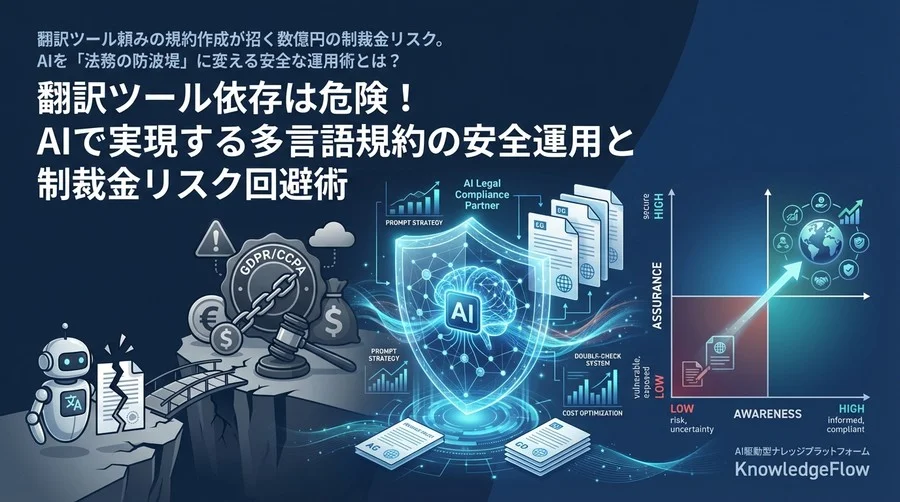 翻訳ツール依存は危険！AIで実現する多言語規約の安全運用と制裁金リスク回避術