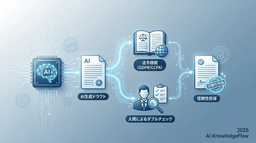 Tip 2：AIの「嘘」を見抜くためのダブルチェック体制 - Section Image