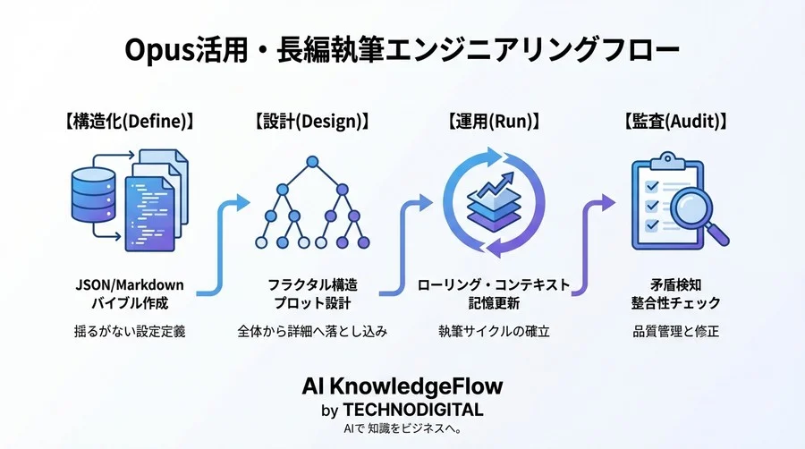 長編シナリオの「AI健忘症」を終わらせる。Claudeモデルの200k記憶領域を実装するエンジニアリング手法 - Conclusion Image