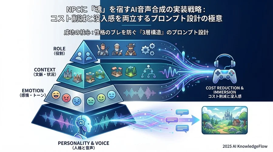成功の核心：性格のブレを防ぐ「3層構造」のプロンプト設計 - Section Image