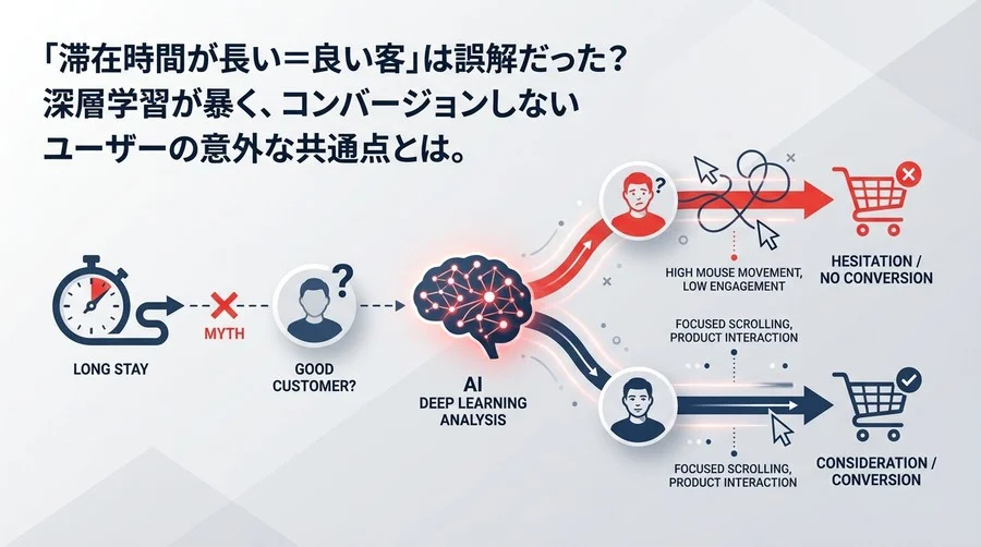 「滞在時間が長い＝優良顧客」の嘘。深層学習が暴く、購買につながらない回遊行動の正体