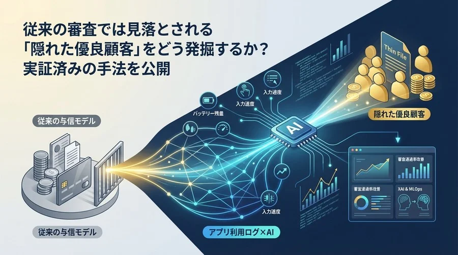 従来の与信モデルを打破する：アプリ利用ログ×AIで発掘する「隠れた優良顧客」と審査通過率改善の実践論