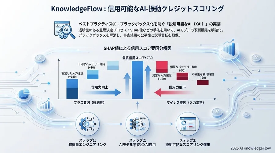 ベストプラクティス③：ブラックボックス化を防ぐ「説明可能なAI（XAI）」の実装 - Section Image