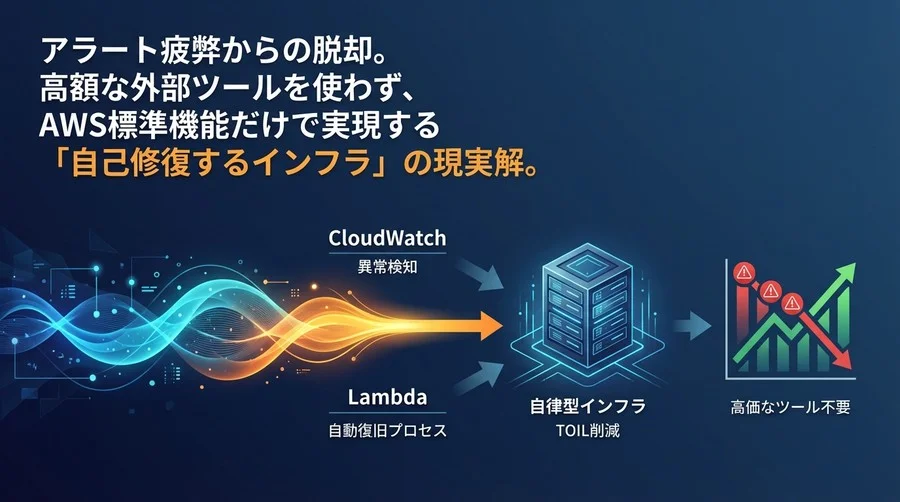AWS標準機能で実現するAIOpsの現実解：CloudWatchとLambdaで挑む「自律型インフラ」構築術