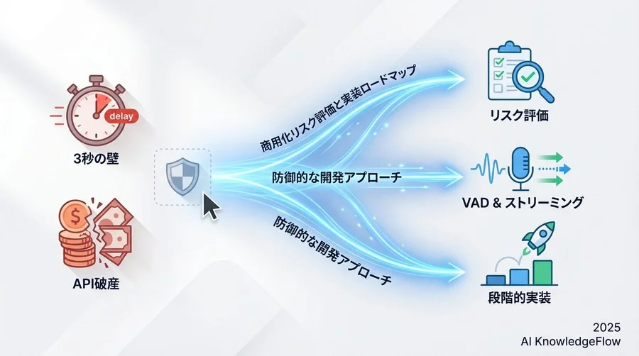 【リスク特定】Whisper/ElevenLabs連携における主要な技術リスク - Section Image