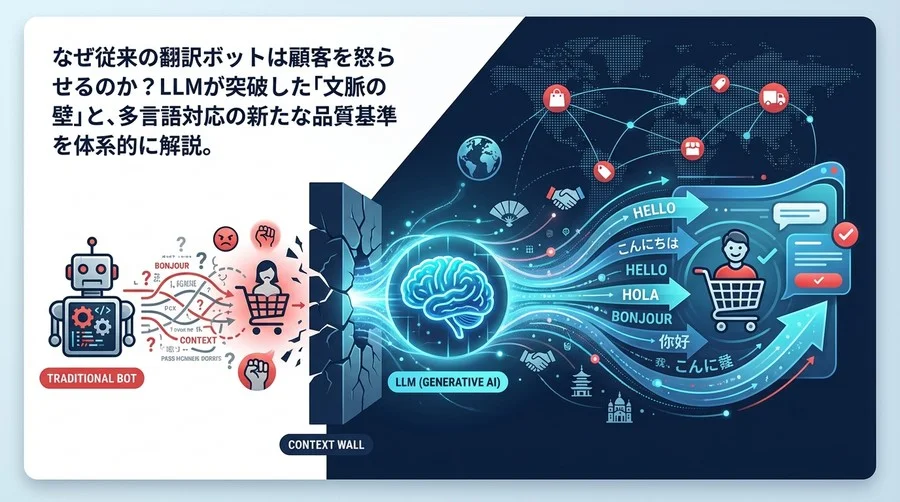 翻訳ボットが顧客を怒らせる理由：LLMが突破した「文脈の壁」と多言語CSの新常識