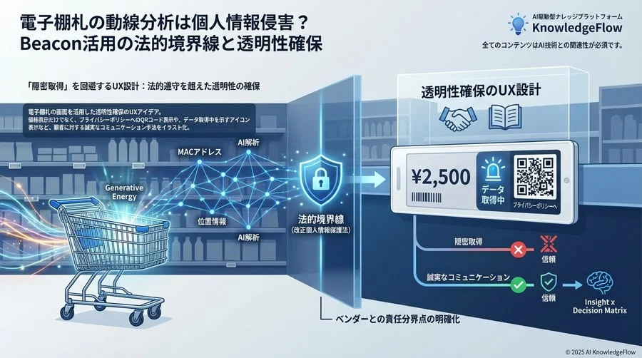 「隠密取得」を回避するUX設計：法的遵守を超えた透明性の確保 - Section Image