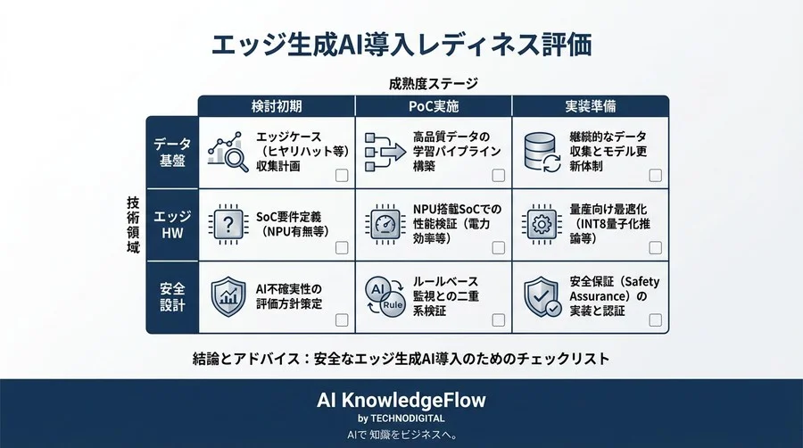 自動運転の死角を消す：通信遮断下でも安全を担保するエッジ生成AIの実装検証録 - Conclusion Image