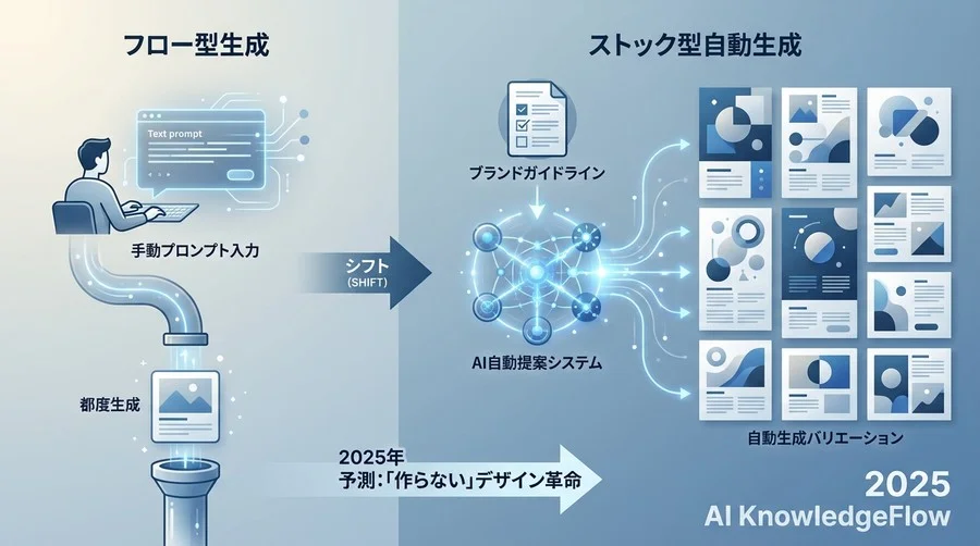 予測①：フロー型生成から「ストック型自動生成」へのシフト - Section Image