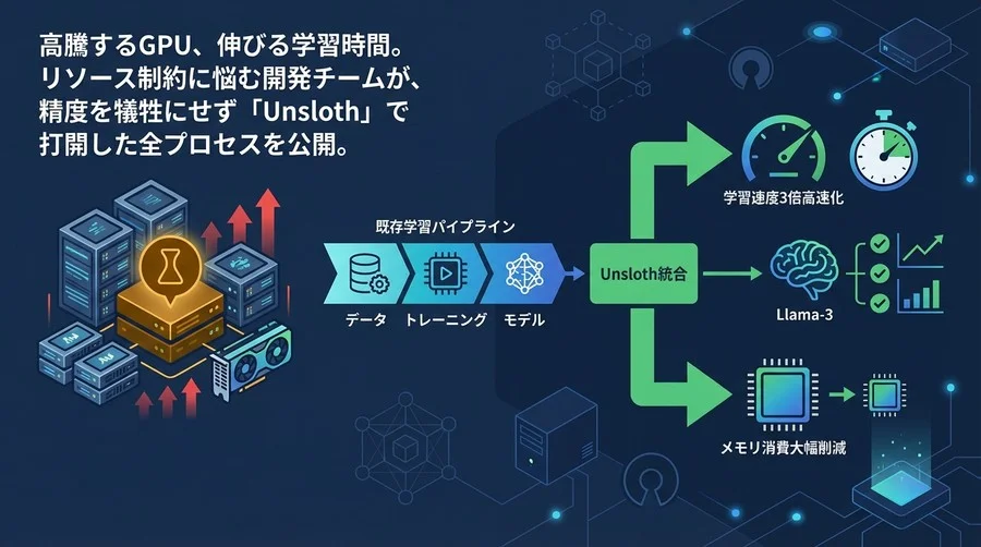 GPU枯渇時代の生存戦略：UnslothによるLoRA微調整の高速化とコスト削減の実証